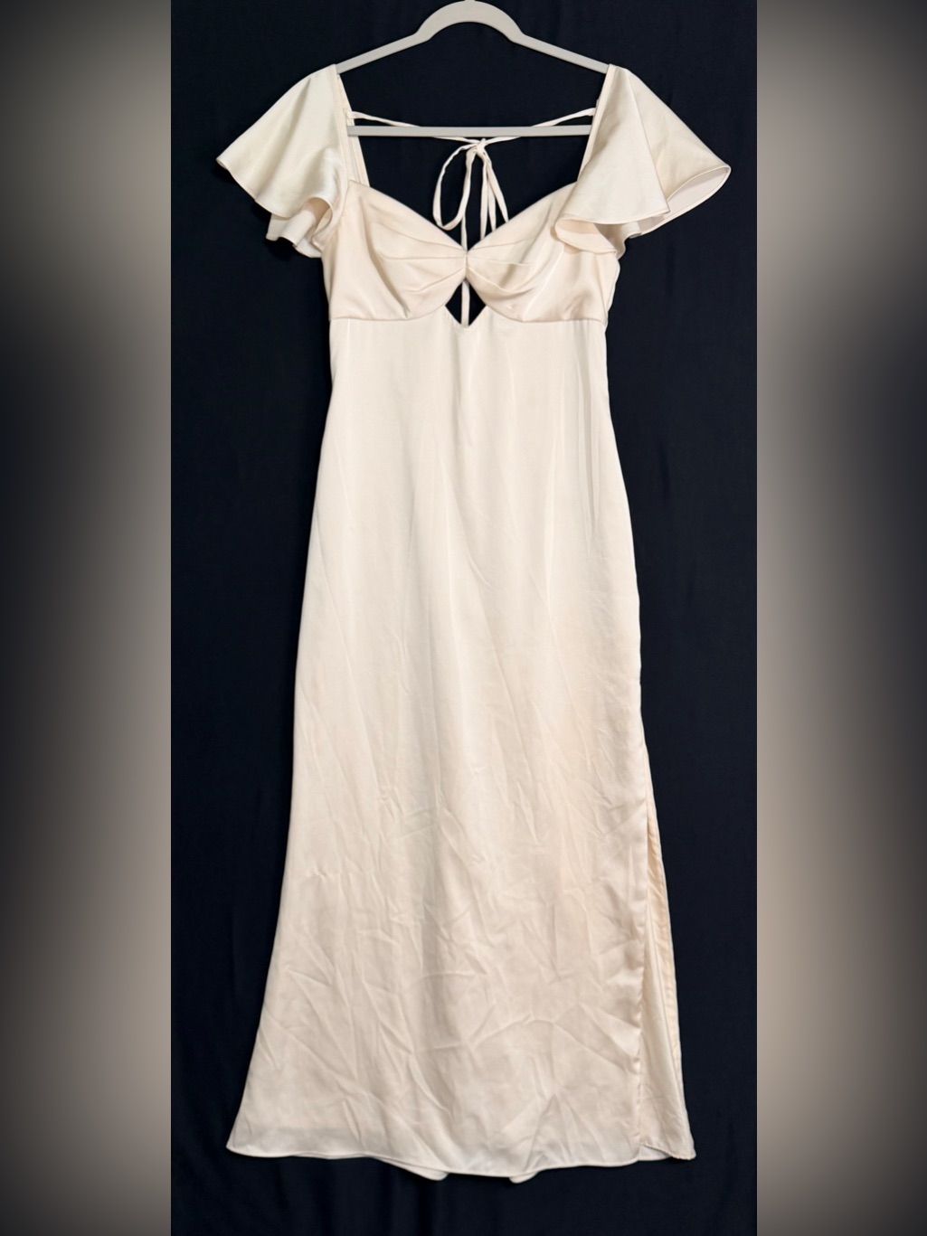 Christian Sirano Bridal/Brides Maid Ivory Gown Dress With Keyhole Front Zip Up *